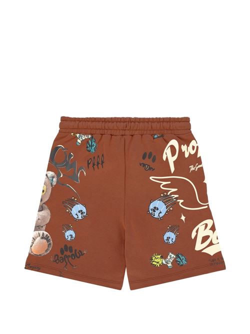 Bermuda unisex Barrow Kids in felpa cioccolato BARROW KIDS | JUBE043920